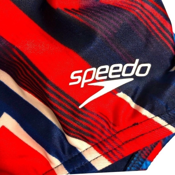 Nwt - SPEEDO One Piece PRO LT Swimsuit in Red, White & Blue - Size 12 - Picture 3 of 9